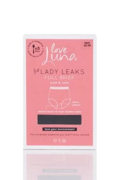 1 Pack Lady Leaks Full Briefs Ladies - Love Luna