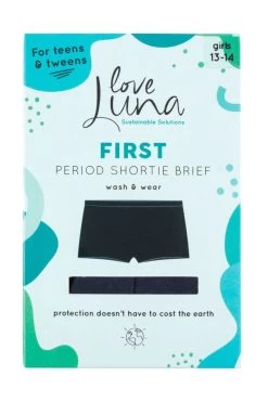 Love Luna 1 Pair Teens First Period Shortie Briefs