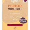 Ladies 1 Pair Love Luna Recycled Period Midi Briefs