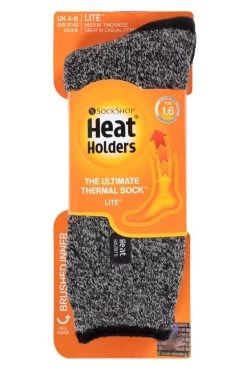 Ladies 1 Pair SOCKSHOP Heat Holders 1.6 TOG Lite Patterned And Striped Socks