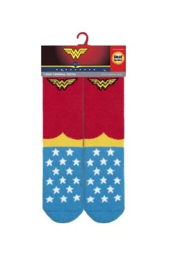 Ladies 1 Pair SOCKSHOP Heat Holders 1.6 TOG Lite DC Wonder Woman Thermal Socks