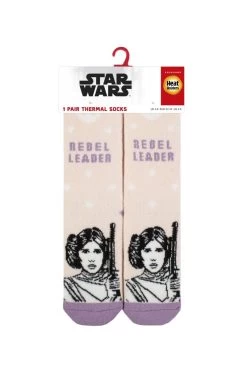 Ladies 1 Pair SOCKSHOP Heat Holders Disney Star Wars 1.6 TOG Lite Princess Leia Thermal Socks