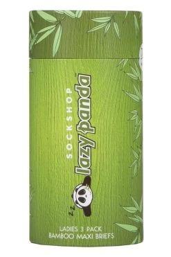 Ladies 3 Pair SOCKSHOP Lazy Panda Bamboo Maxi Briefs