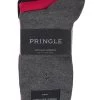 3 Pair Classic Bamboo Plain Socks Men's - Pringle Of Scotland