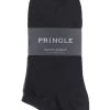 3 Pair Black Label Bamboo Trainer Socks Men's - Pringle