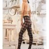 Ladies 1 Pair Trasparenze Marjoram Diamond Patterned Tights