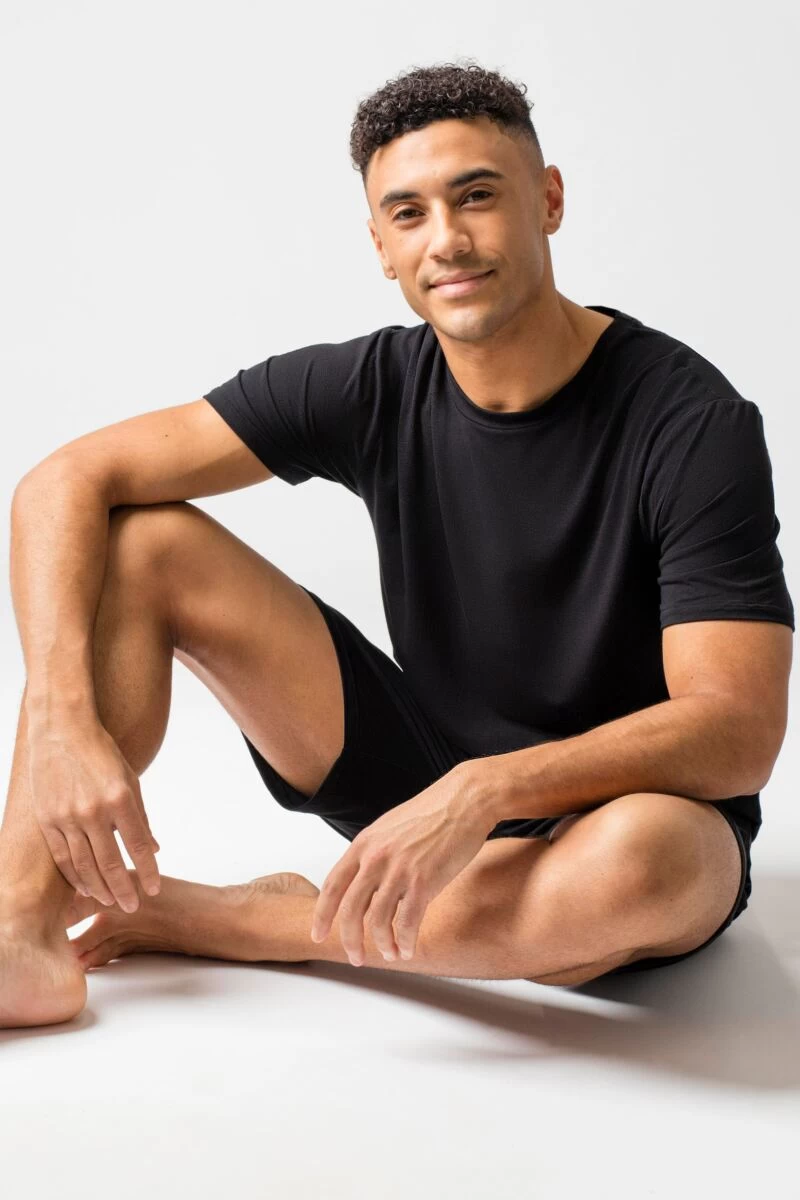 Mens 1 Pack Lazy Panda Bamboo Loungewear Selection Shorts - Image 3