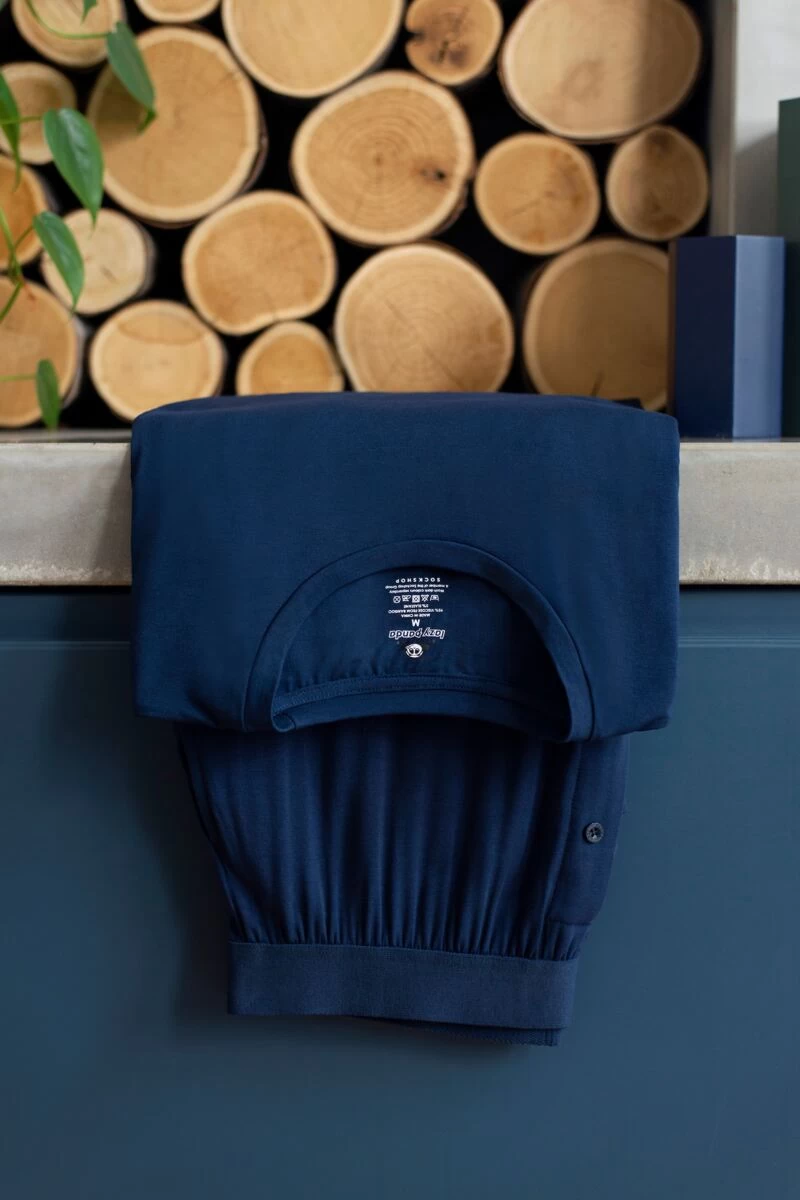 Mens 1 Pack Lazy Panda Bamboo Loungewear Selection Long Sleeved Top - Image 6