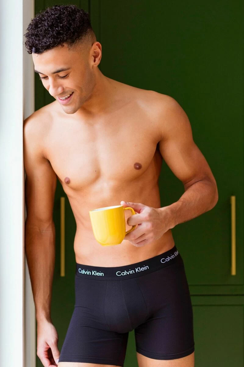 3 Pack Cotton Stretch Longer Leg Trunks Men's - Calvin Klein - Image 5