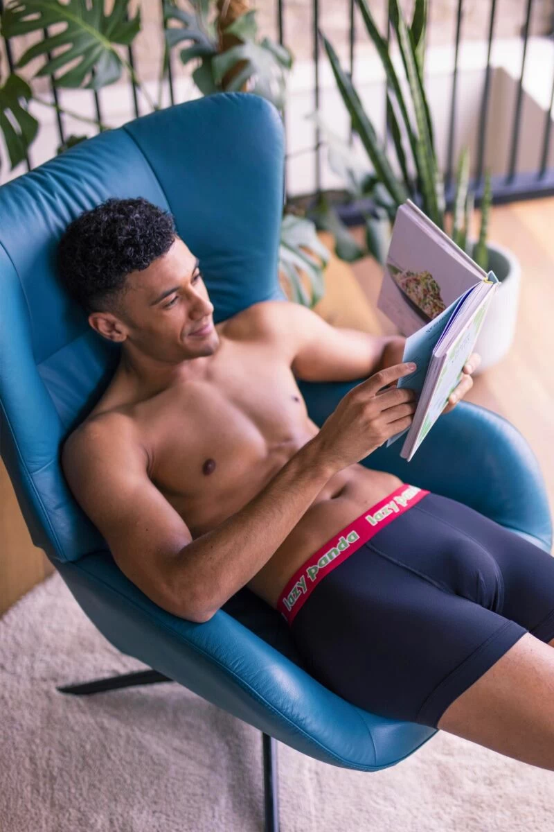 Mens 3 Pack SOCKSHOP Lazy Panda Bamboo Hipster Trunks - Image 6