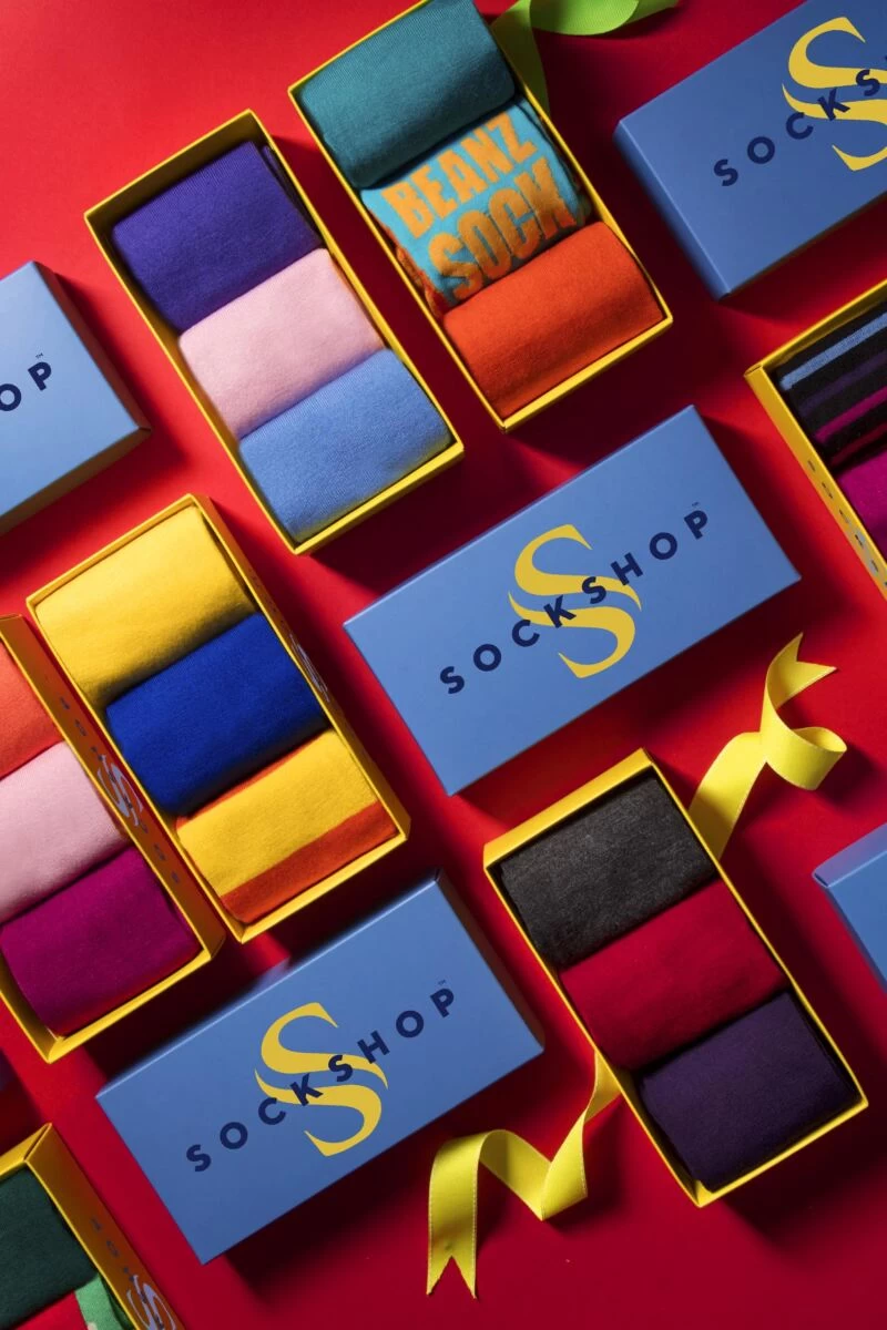 3 Pair Bamboo Bright Gift Boxed Socks Men's - SOCKSHOP