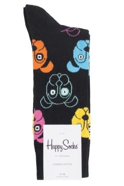 Mens And Ladies 1 Pair Happy Socks Dog And Cat Combed Cotton Socks
