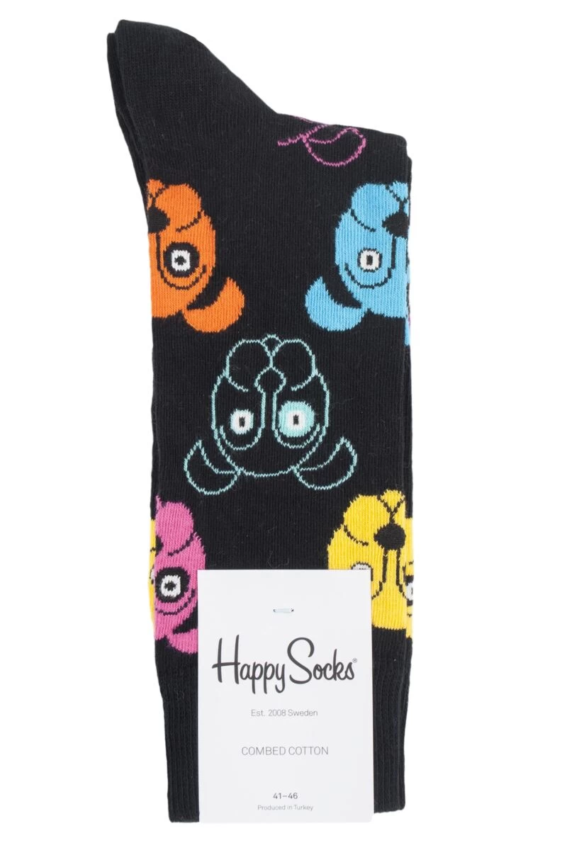 Mens And Ladies 1 Pair Happy Socks Dog And Cat Combed Cotton Socks