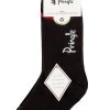 Mens 3 Pair Pringle Half Cushioned Cotton Quarter Sports Socks