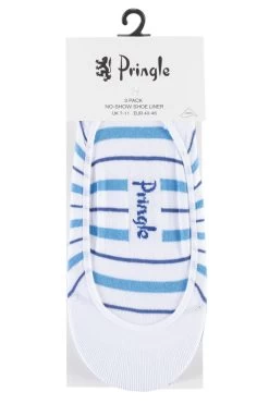 3 Pair Gourock Cotton Shoe Liners Men's - Pringle