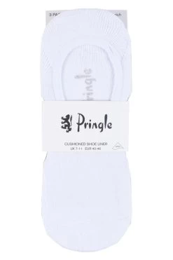 3 Pair Plain Cotton Cushioned PED Socks Men's - Pringle