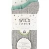 Ladies 2 Pair SOCKSHOP Wildfeet Cashmere And Merino Wool Blend Sparkle Lurex Socks