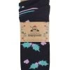 Ladies 3 Pair SOCKSHOP Lazy Panda Christmas Bamboo Socks