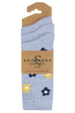 Ladies 3 Pair SOCKSHOP Speckled Bamboo Socks