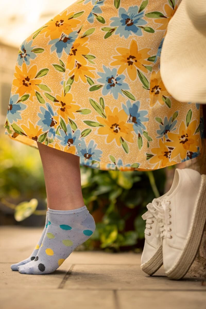 Ladies 3 Pair SOCKSHOP Speckled Bamboo Trainer Socks - Image 2