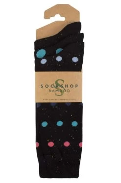 Mens 3 Pair SOCKSHOP Speckled Bamboo Socks