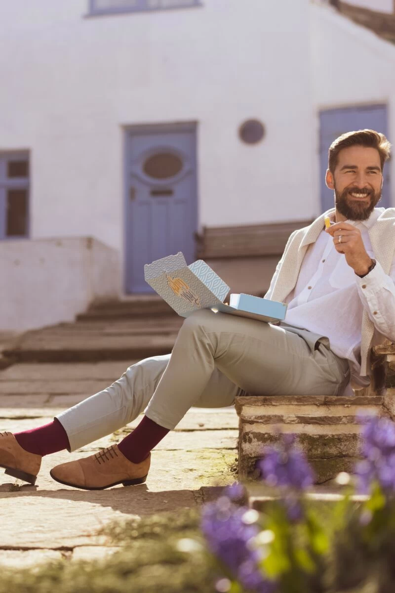 3 Pair Comfort Cuff Plain Gentle Bamboo Socks With Smooth Toe Seams Men's - SOCKSHOP