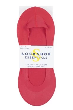 3 Pair Smooth Nylon Shoe Liners Ladies - SOCKSHOP