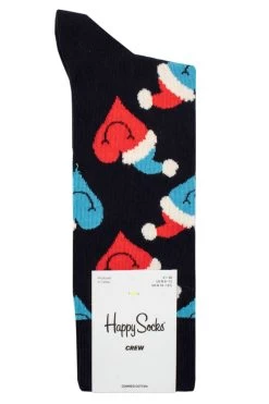 Mens And Ladies 1 Pair Happy Socks Santa Love Smiley Socks