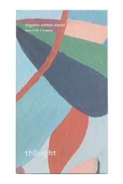 Mens 4 Pair Thought Gift Boxed Essential Variety Organic Cotton Socks