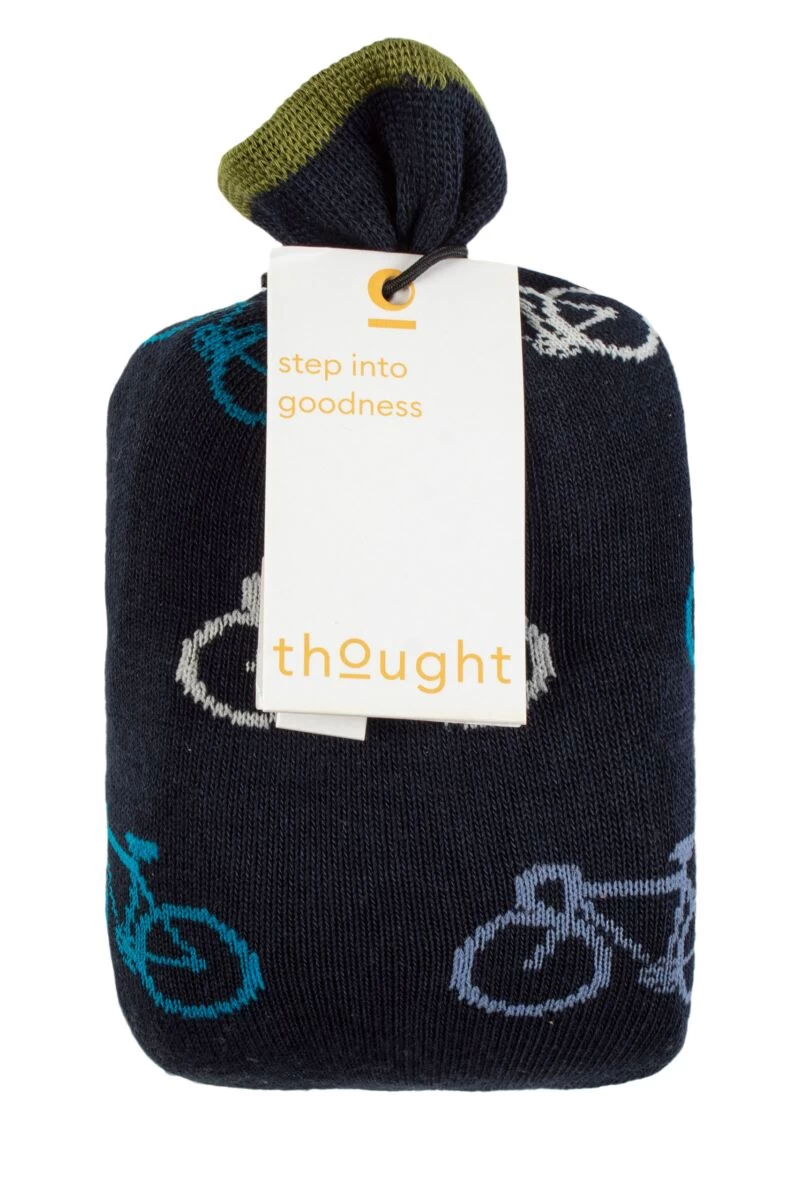Mens 2 Pair Thought Idris Bamboo Bike Gift Bag Socks