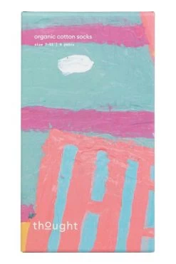 Mens 4 Pair Thought Organic Cotton Garden Gift Boxed Socks