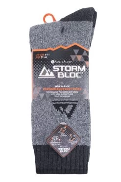 4 Pair Performance Boot Socks Men's - Storm Bloc
