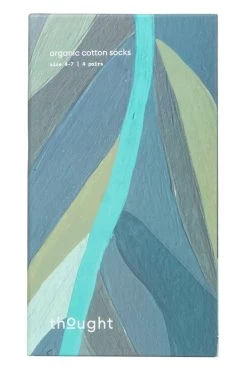 Ladies 4 Pair Thought Fiona Organic Cotton Afternoon Tea Gift Boxed Socks