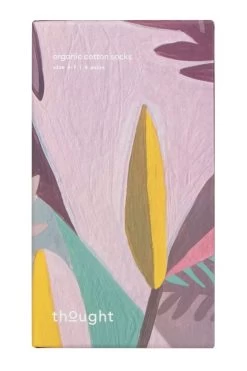 Ladies 4 Pair Thought Blossom Organic Cotton Gift Boxed Socks
