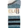 Ladies 2 Pair Elle Soft Ribbed Boot Socks