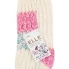 Ladies 1 Pair Elle Sherpa Lined Slipper Socks