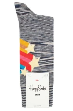 Mens And Ladies 1 Pair Happy Socks Shooting Stars Socks