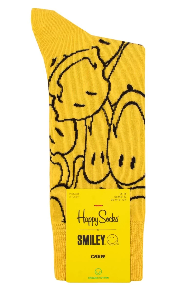 Mens And Ladies 1 Pair Happy Socks Super Smiley Socks