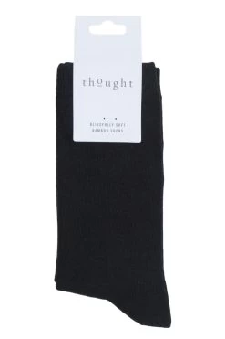 1 Pair Jimmy Plain Bamboo And Organic Cotton Socks Men's - Thought