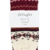 Mens 1 Pair Thought Hendry Fairisle Wool Socks