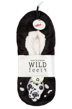 Ladies 1 Pair SOCKSHOP Wildfeet Fleece Lined Fluffy 3D Slippers