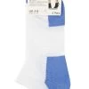Ladies 3 Pair Elle Sheer Stripe Cushioned Heel And Toe Sports Bamboo Trainer Socks