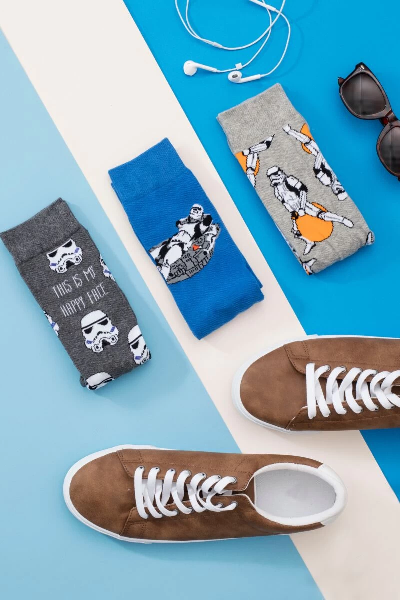 3 Pair StormTrooper Cotton Socks Men's - Film & TV Characters - Image 2