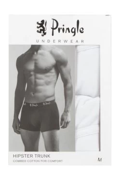 2 Pack Plain Hipster Trunks Men's - Pringle