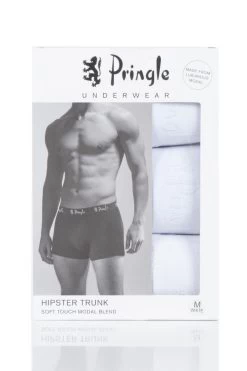 3 Pack 95% Modal Hipster Trunks Men's - Pringle