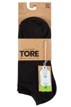Ladies 3 Pair SOCKSHOP TORE 100% Recycled Plain Cotton Trainer Socks