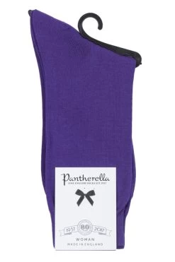 1 Pair Poppy Plain Cotton Lisle Socks Ladies - Pantherella