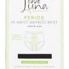 Ladies 1 Pair Love Luna High Waisted Bamboo Period Briefs