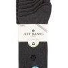 Mens 7 Pair Jeff Banks Plain Recycled Cotton Socks