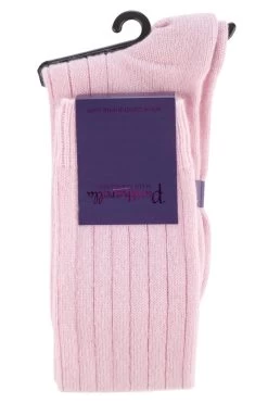 1 Pair 85% Cashmere Rib Knee High Ladies - Pantherella